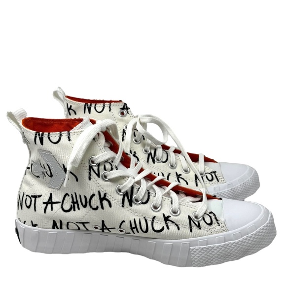 Converse UNT1TL3D High Top Shoes Men's Size White Black Canvas Sneakers 166503C - Picture 3 of 8